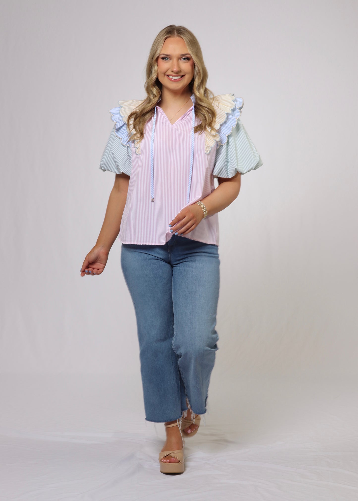 Pastel Stripe Top