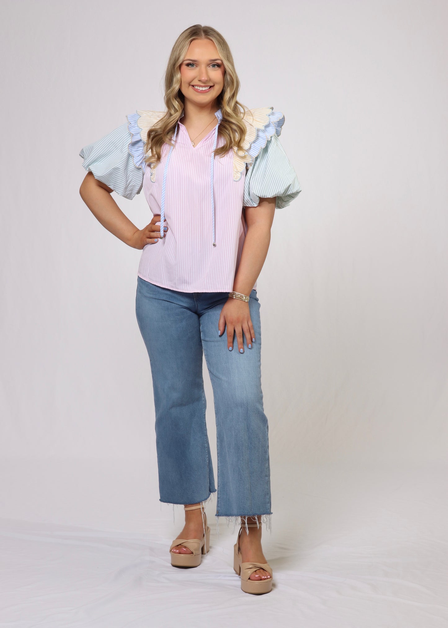 Pastel Stripe Top