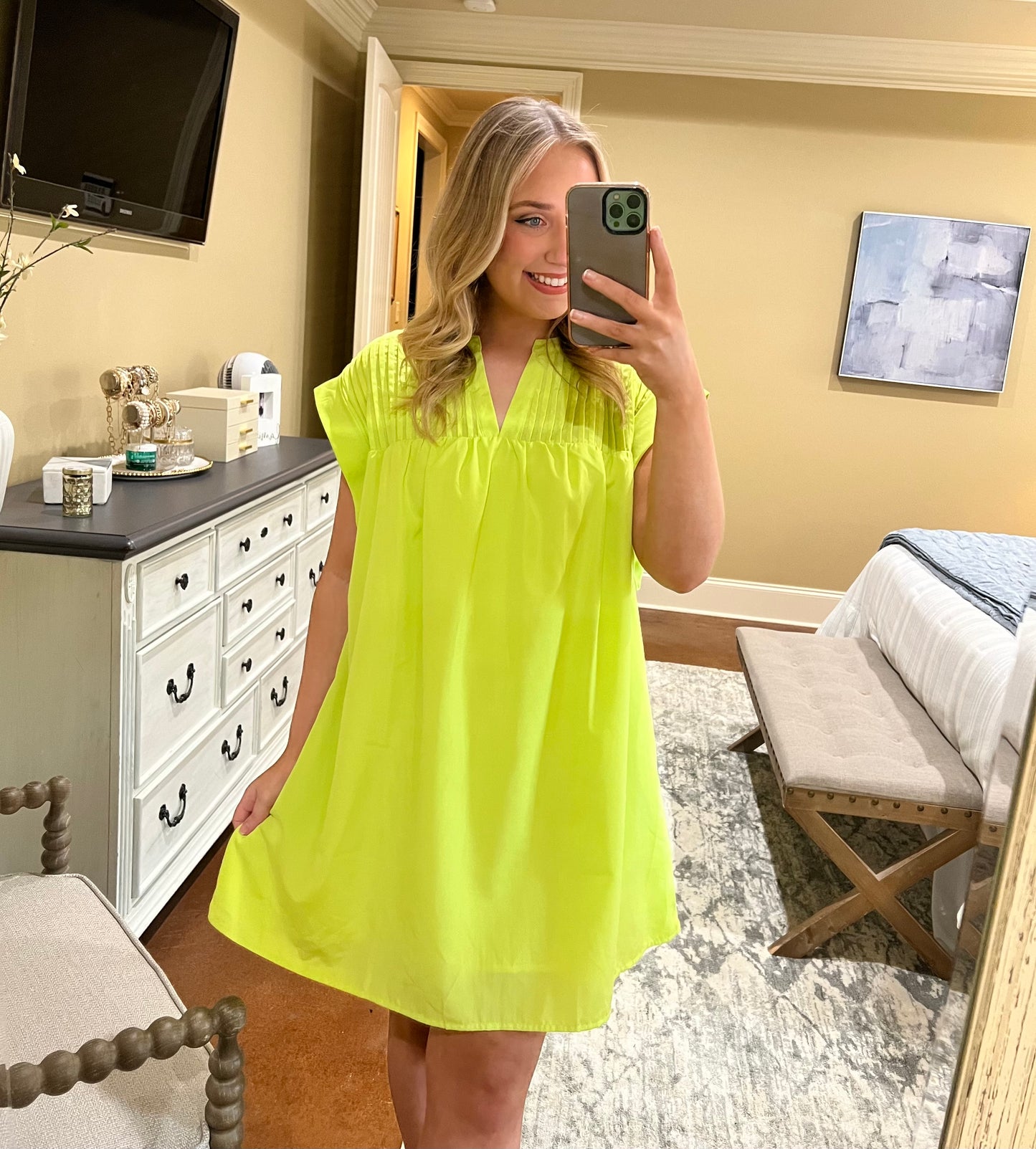 Lime Mini Dress