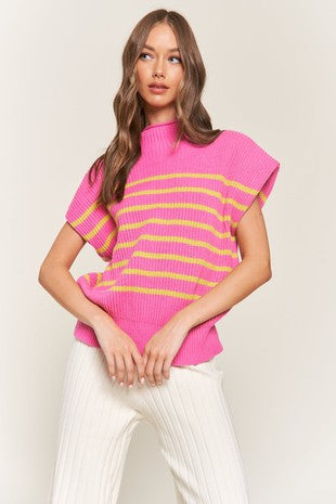 Pink Stripped Sweater