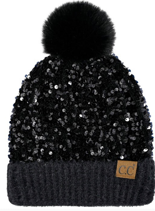 Sequin Beanie