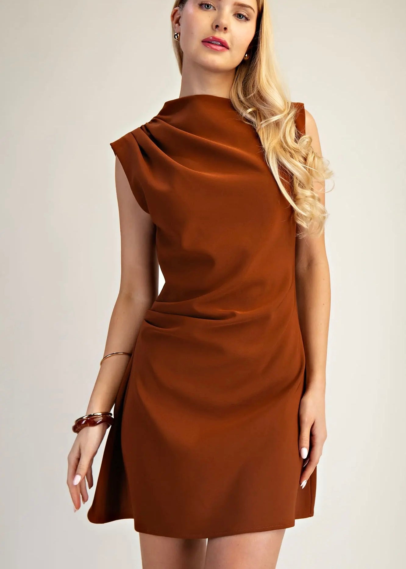 Brick Mini Dress
