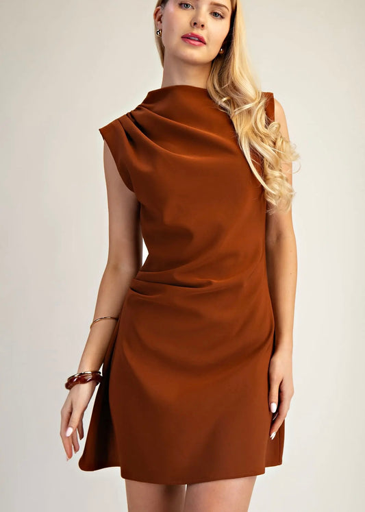 Brick Mini Dress
