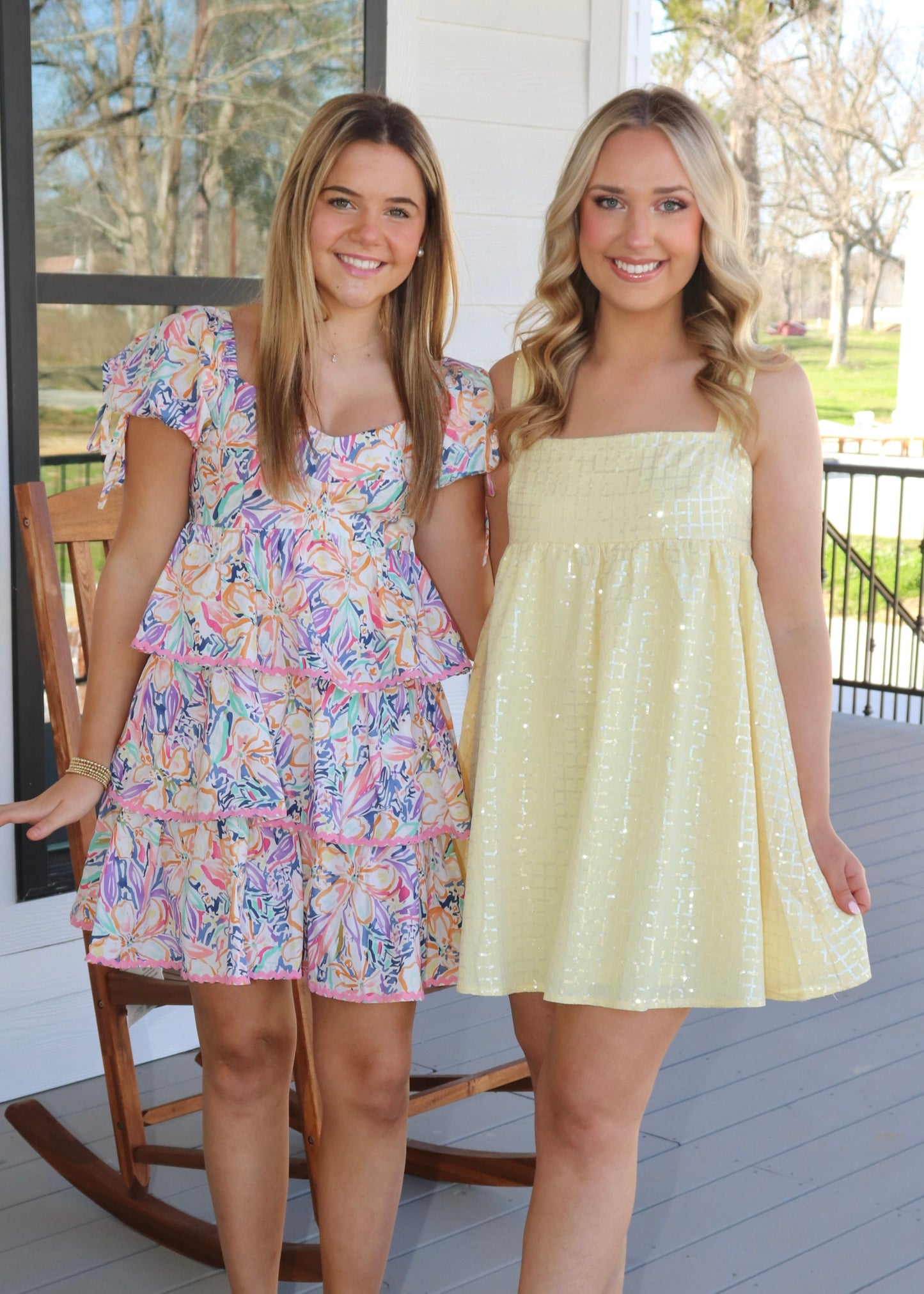 Yellow Sequin Dress