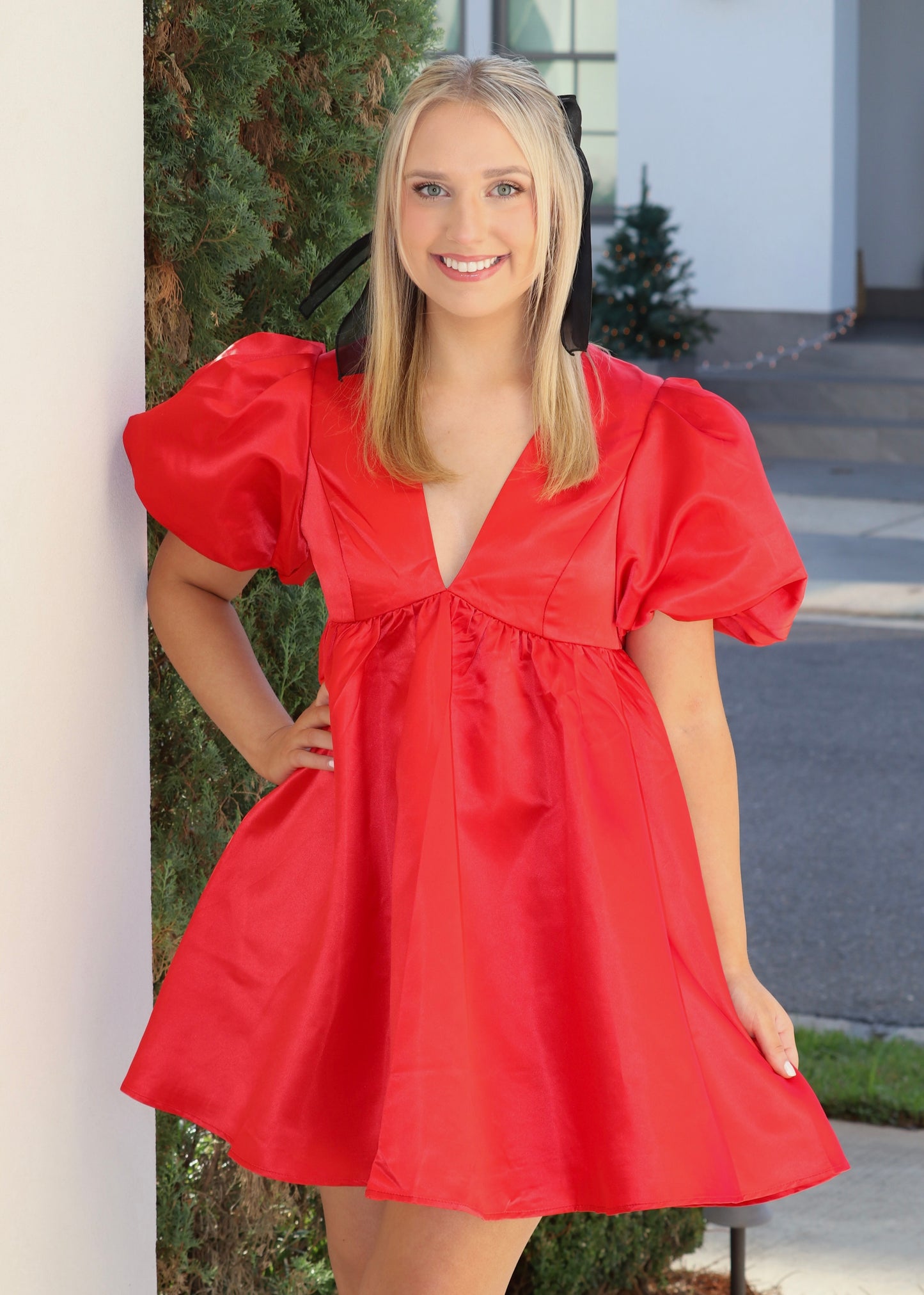 Red Babydoll Dress