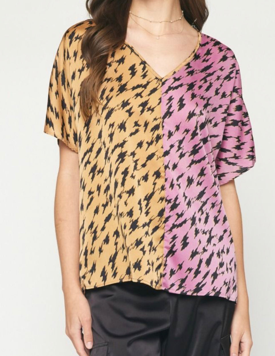 Printed Curvy Top